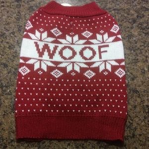 Small Woof Dog Sweater